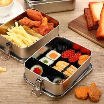 Umigy Kotak Makan Lunch Bento Box Stainless Steel 304 with Partition - UM58