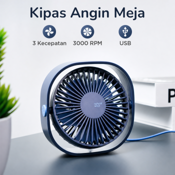 Gambar produk 3LIFE Kipas Angin Meja Portable Mini Desk Fan USB 4.8 Inch 5W - 312