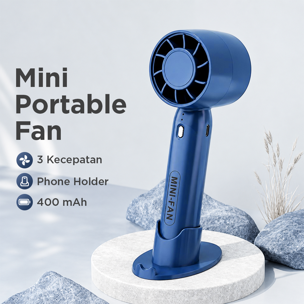 MF Kipas Mini Portable Handheld Fan USB Rechargeable 400mAh - T-10 Gambar produk MF Kipas Mini Portable Handheld Fan USB Rechargeable 400mAh - T-10 - Utama