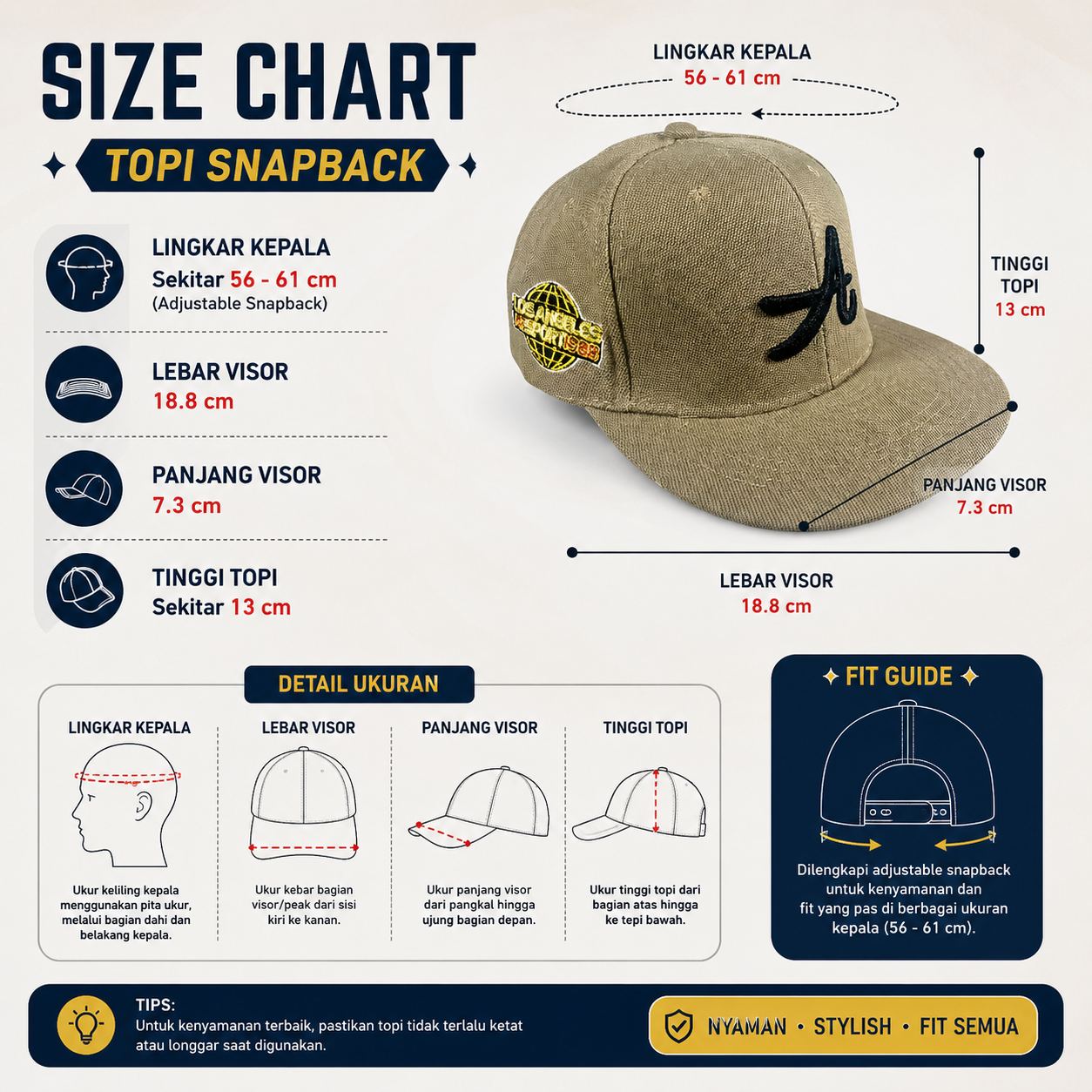MUJE Topi Snapback Hat Hip-Hop Casual Bordir A - H200 Gambar produk MUJE Topi Snapback Hat Hip-Hop Casual Bordir A - H200 - 5