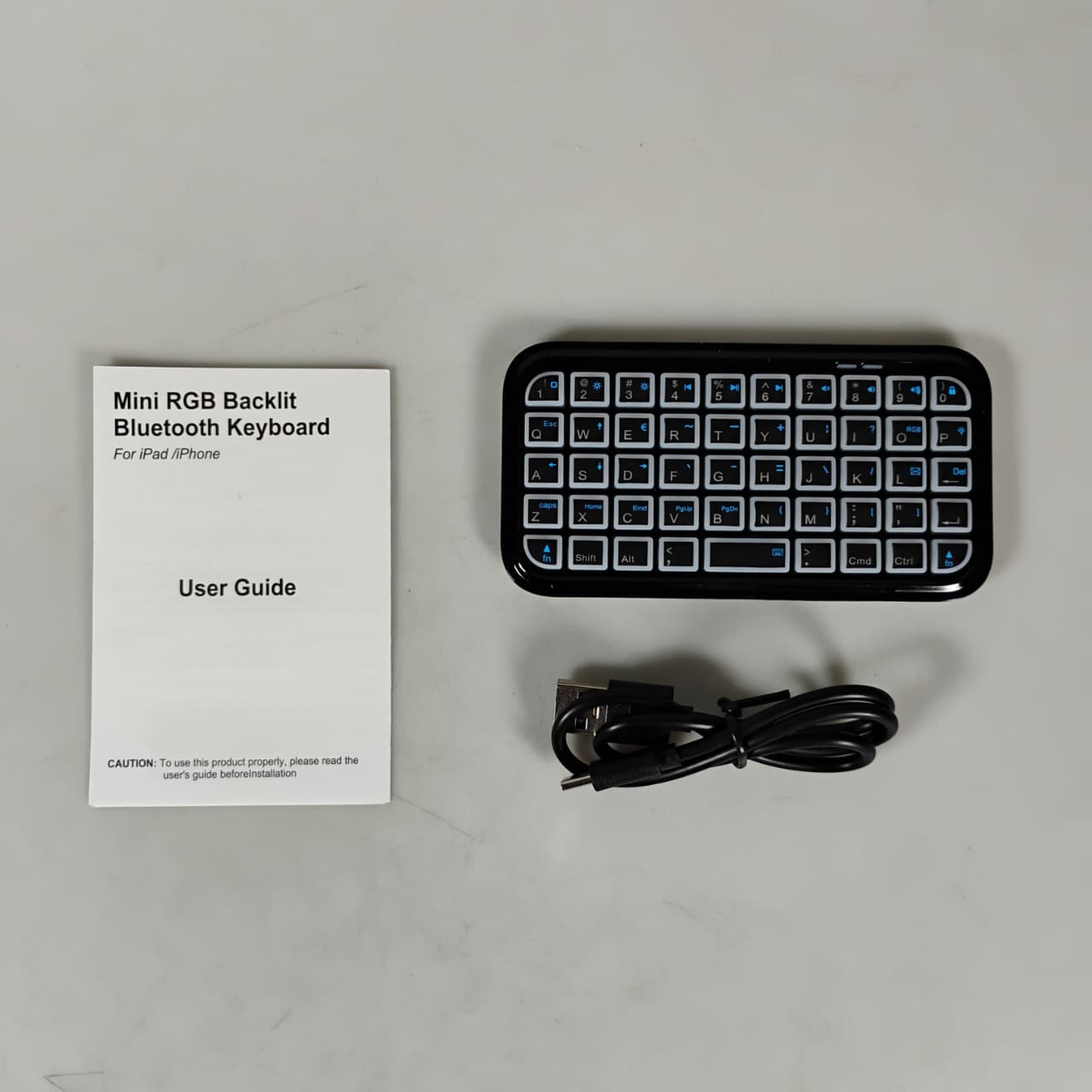 XZT Keyboard Wireless Mini Bluetooth 3.0 Rechargeable - Z49 Gambar produk XZT Keyboard Wireless Mini Bluetooth 3.0 Rechargeable - Z49 - 7