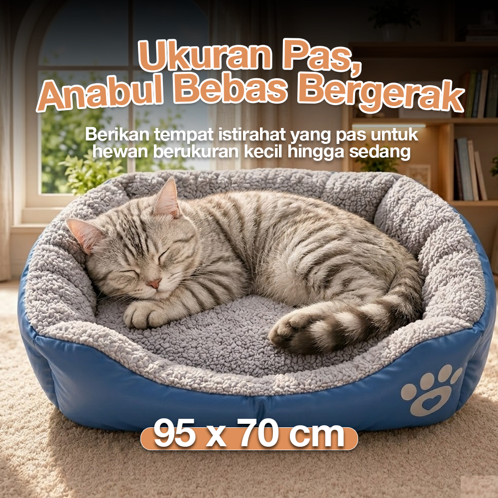 Naturelife Tempat Tidur Hewan Peliharaan Anjing Kucing Pet Dog Bed Size XXL - NR884 Gambar produk Naturelife Tempat Tidur Hewan Peliharaan Anjing Kucing Pet Dog Bed Size XXL - NR884 - 2
