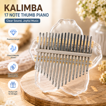 Miwayer Kalimba Thumb Piano Musical Toys 17 Note Sound Acrylic - HRU-003