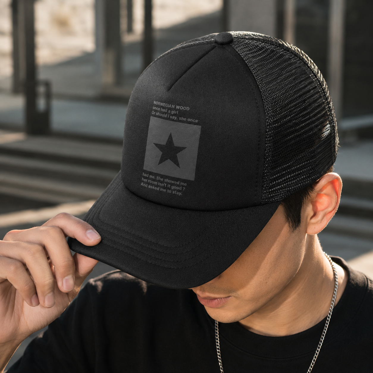 Rhodey Topi Trucker Jaring Mesh Hat Unisex Star - SMT-ZHL23 Gambar produk Rhodey Topi Trucker Jaring Mesh Hat Unisex Star - SMT-ZHL23 - 5