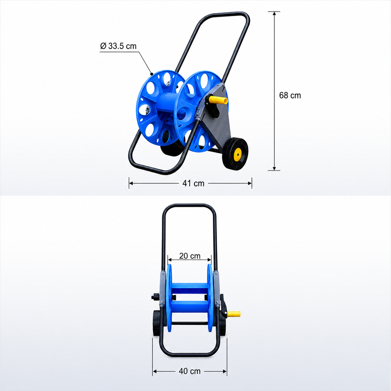 VIGEBY Tempat Gulungan Selang Air Hose Reel Storage with Wheels - VG-20 Gambar produk VIGEBY Tempat Gulungan Selang Air Hose Reel Storage with Wheels - VG-20 - 5