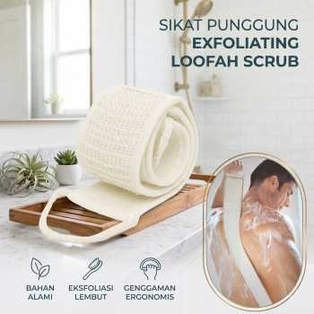 FUJIE Alat Bantu Mandi Sikat Punggung Exfoliating Loofah Scrub - FJ-04