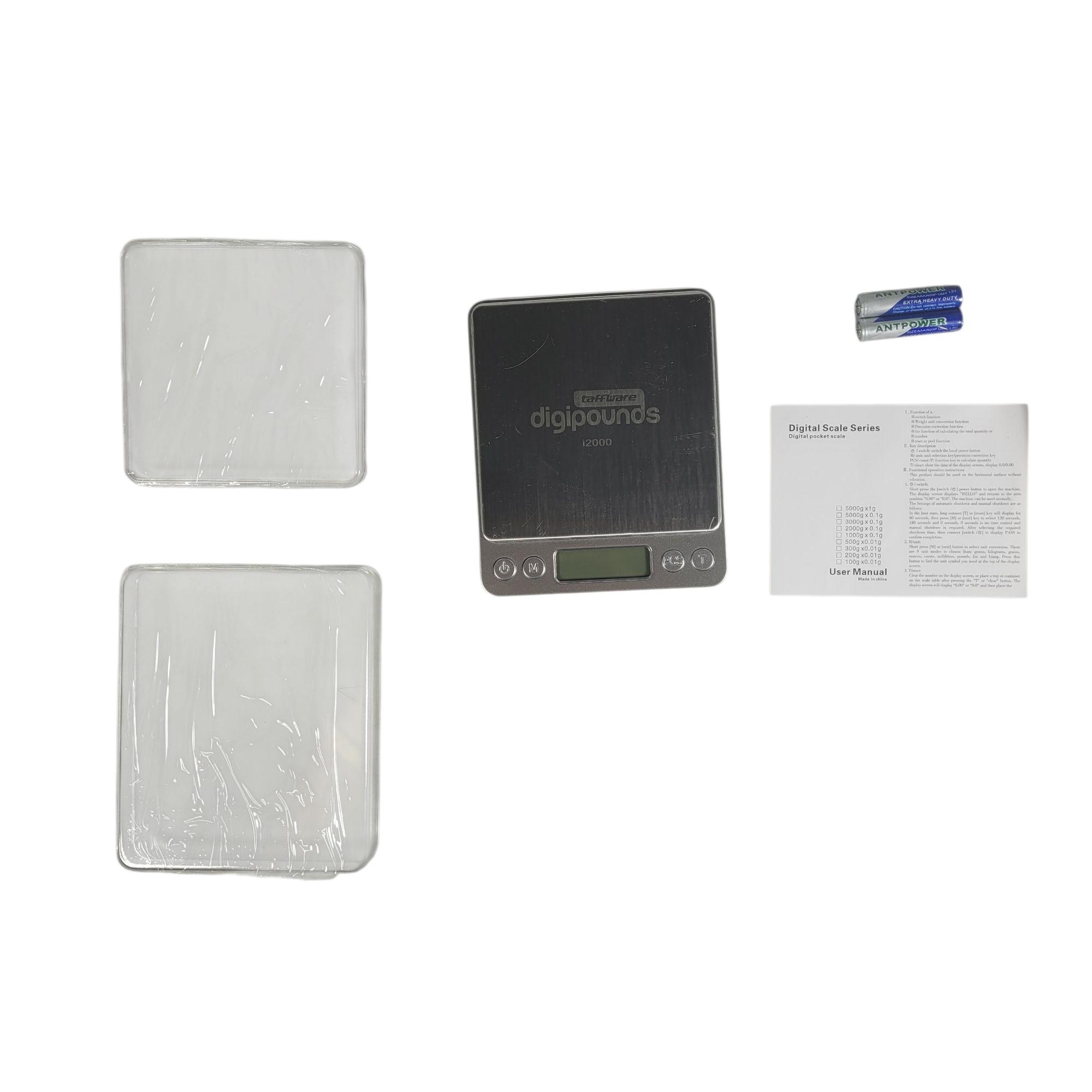 Taffware Digipounds Timbangan Dapur Digital 6 Satuan 500g 0.01g - i2000 Gambar produk Taffware Digipounds Timbangan Dapur Digital 6 Satuan 500g 0.01g - i2000 - 6