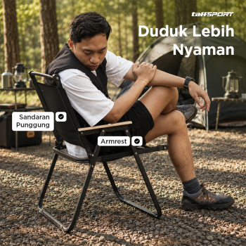 Gambar produk TaffSPORT Kursi Lipat Outdoor Camping Portable Foldable Oxford 600D M - YH6 - 3