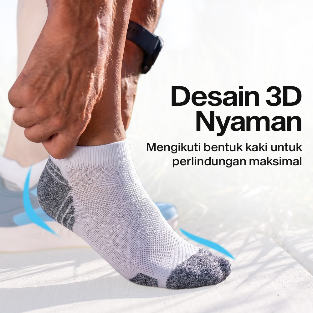 UG Kaos Kaki Ankle Olahraga Breathable Sock Unisex 33-37 3 Pasang - UP6-014 Gambar produk UG Kaos Kaki Ankle Olahraga Breathable Sock Unisex 33-37 3 Pasang - UP6-014 - 2