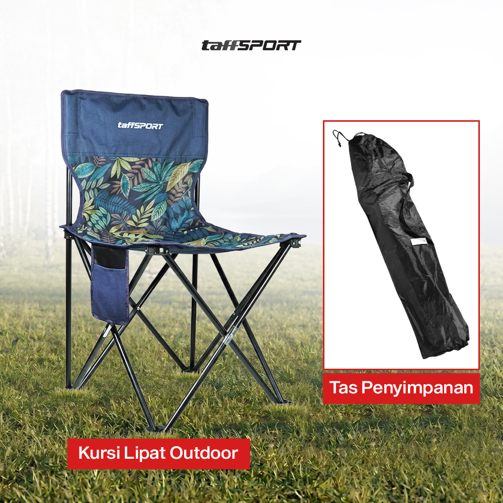 Gambar produk TaffSPORT Kursi Lipat Outdoor Camping Portable Oxford Folding Chair M - OL3336 - 8