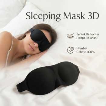Gambar produk Rhodey Sleeping Mask 3D Eye Mask Tidur Anti Cahaya Penutup Mata Nyaman - LB03