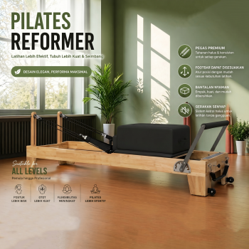 XIMIJI Pilates Reformer Rubber Wood Core Bed No-Joint - F03