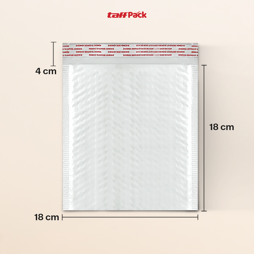TaffPACK Bubble Mailer Kantong Packing Self Seal 80G 18x18+4cm 380PCS - TB1818 Gambar produk TaffPACK Bubble Mailer Kantong Packing Self Seal 80G 18x18+4cm 380PCS - TB1818 - 8