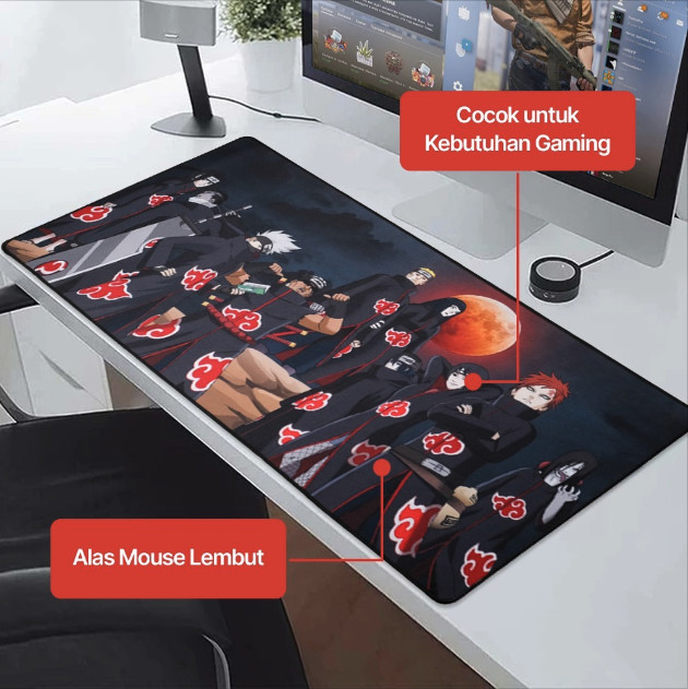 TaffGEAR Gaming Mouse Pad Rubber XL Desk Mat 800x400x2mm - RO64 Gambar produk TaffGEAR Gaming Mouse Pad Rubber XL Desk Mat 800x400x2mm - RO64 - 3