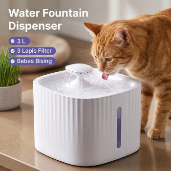 Junzipet Water Dispenser Tempat Minum Anjing Kucing 3L - EZ-1002
