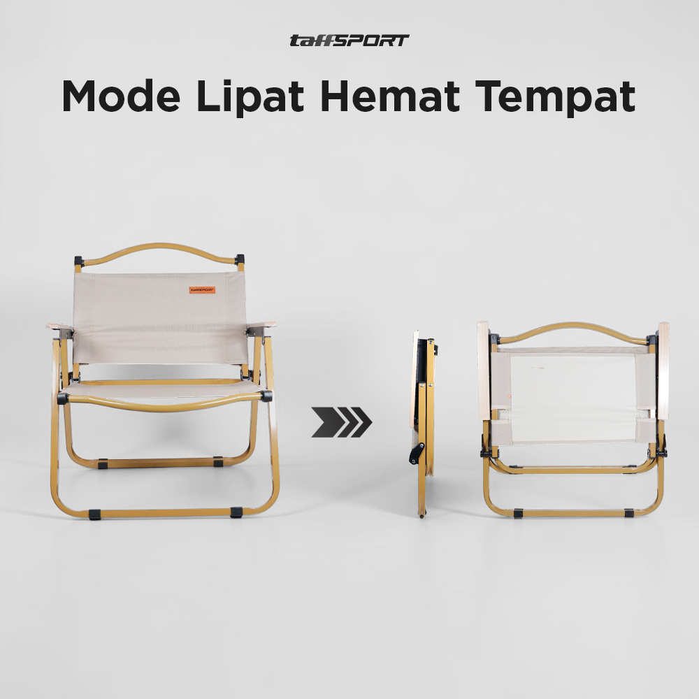 Gambar produk TaffSPORT Kursi Lipat Outdoor Camping Portable Foldable Oxford 600D XL - YH6 - 1