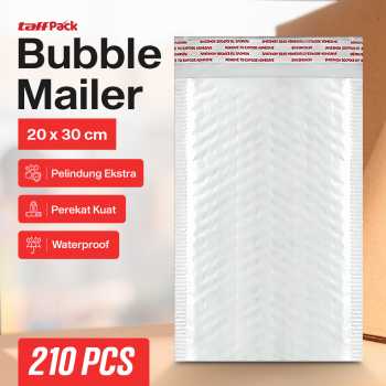 TaffPACK Bubble Mailer Kantong Packing Self Seal 80G 20x30+4CM 210PCS - TB2030