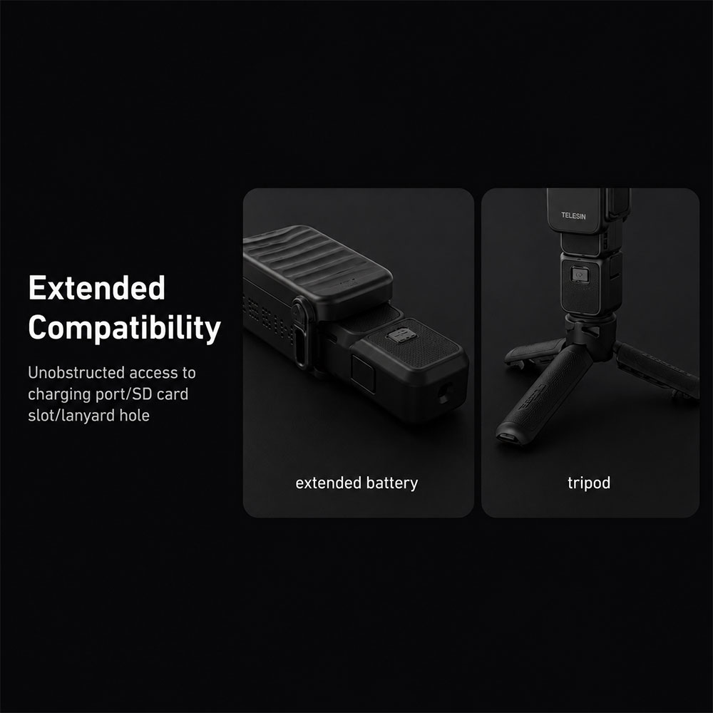 TELESIN Protective Case Pelindung Kamera Aksi DisAdv DJI Osmo Pocket 4 - S6-FMS-29BK-TDJ Gambar produk TELESIN Protective Case Pelindung Kamera Aksi DisAdv DJI Osmo Pocket 4 - S6-FMS-29BK-TDJ - 4