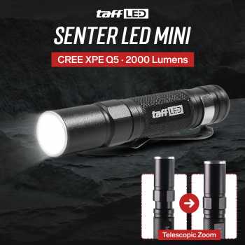 Gambar produk TaffLED Senter LED Mini Cree XPE Q5 2000 Lumens - Mini864