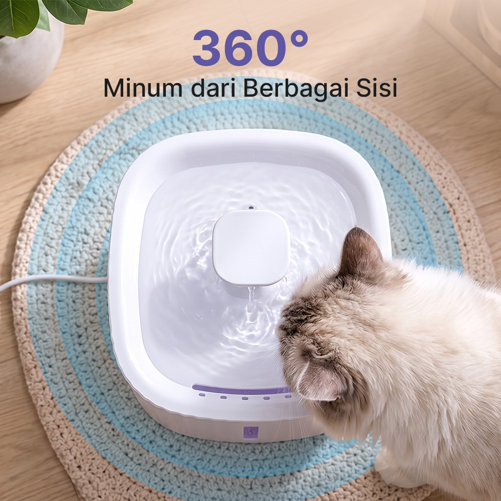 Junzipet Water Dispenser Tempat Minum Anjing Kucing 3L - EZ-1002 Gambar produk Junzipet Water Dispenser Tempat Minum Anjing Kucing 3L - EZ-1002 - 4
