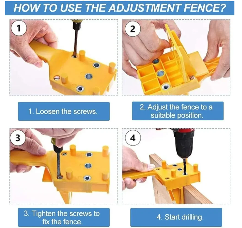 FMA Alat Pelubang Kayu Woodworking Straight Hole Punch Locator - FMKA Gambar produk FMA Alat Pelubang Kayu Woodworking Straight Hole Punch Locator - FMKA - 5