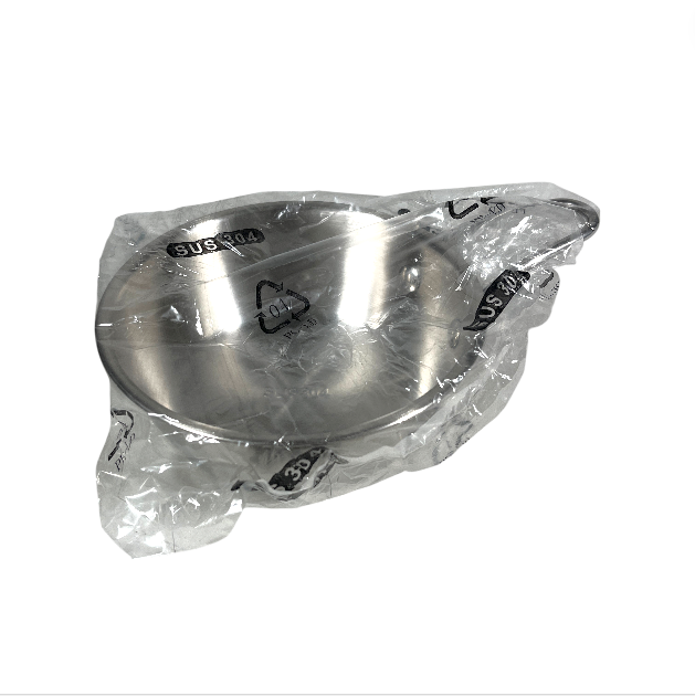 ALRY Mangkuk Mie Salad Stainless Steel Korean Style Bowl with Handle 12cm - ZX-305 Gambar produk ALRY Mangkuk Mie Salad Stainless Steel Korean Style Bowl with Handle 12cm - ZX-305 - Kemasan