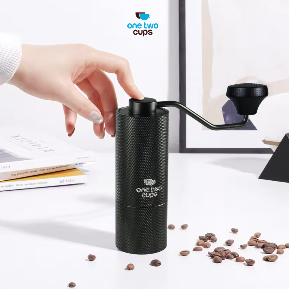 One Two Cups Penggiling Kopi Manual Coffee Grinder Burr Stainless - JN60 Gambar produk One Two Cups Penggiling Kopi Manual Coffee Grinder Burr Stainless - JN60 - Utama