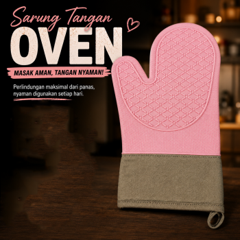 LB Sarung Tangan Oven Masak Heat Resistant Oven Gloves Silicone 1 PCS - LB702