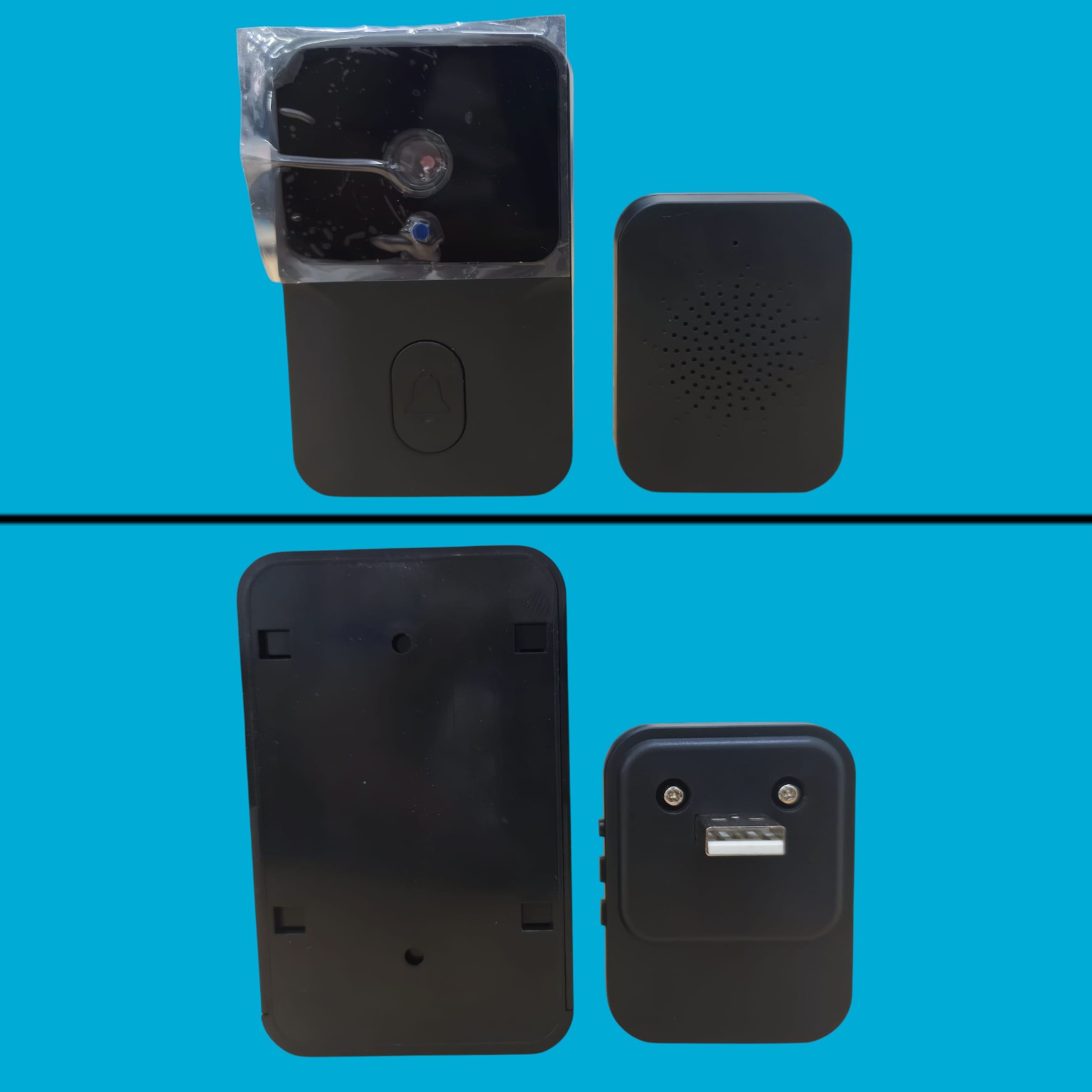 Chim Bel Rumah Smart Doorbell Wireless Video HD WiFi Two Way Audio 3MP - M8 Gambar produk Chim Bel Rumah Smart Doorbell Wireless Video HD WiFi Two Way Audio 3MP - M8 - 7