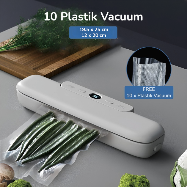 TFALO Alat Vakum Makanan Vacuum Sealer Packaging Machine with Bag - FK-7912 Gambar produk TFALO Alat Vakum Makanan Vacuum Sealer Packaging Machine with Bag - FK-7912 - 5