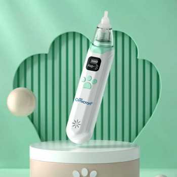 TaffOmicron Baby Nasal Aspirator Electric Nose Cleaner 65kPa 450mAh - KA1001
