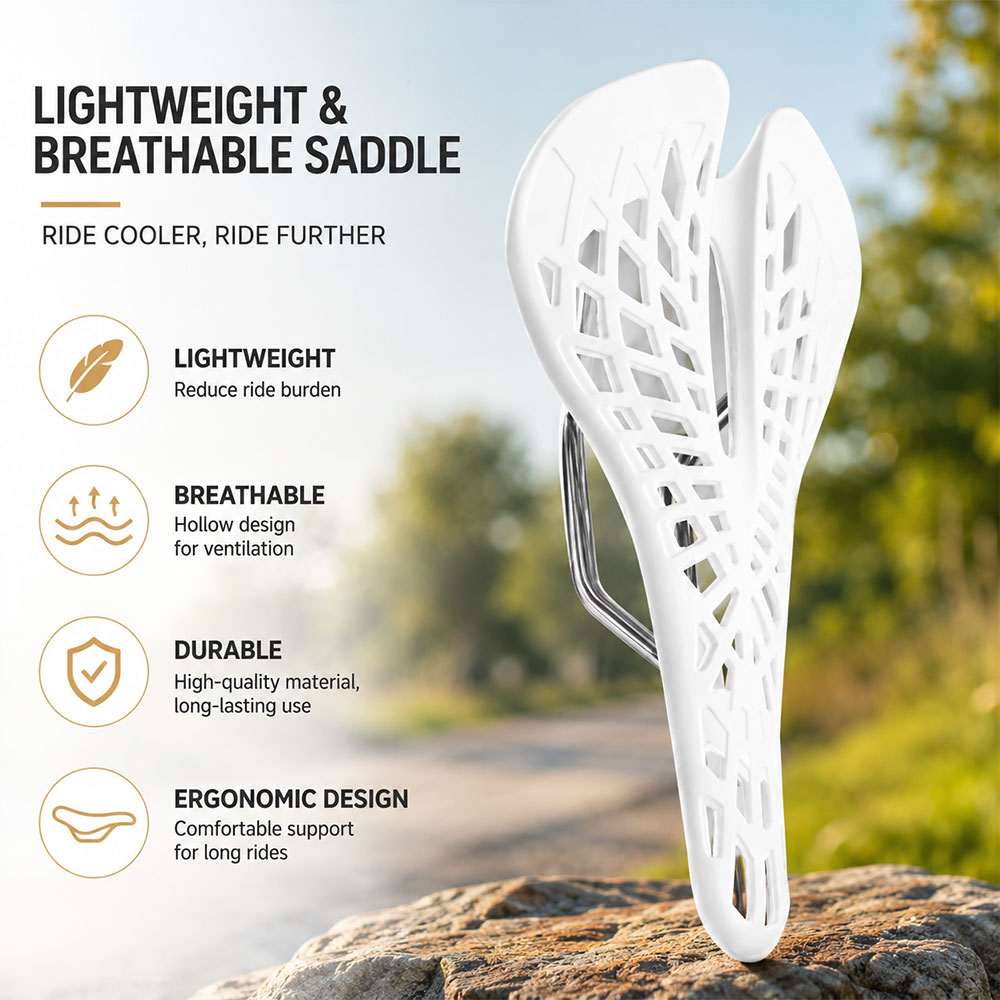 TaffSPORT Jok Sadel Sepeda Bike Saddle Ergonomics Hollow Ultralight - FX11 Gambar produk TaffSPORT Jok Sadel Sepeda Bike Saddle Ergonomics Hollow Ultralight - FX11 - 1