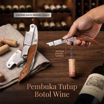 Gambar produk KNIFEZER Pembuka Tutup Botol Wine Bottle Opener - TYK-074B