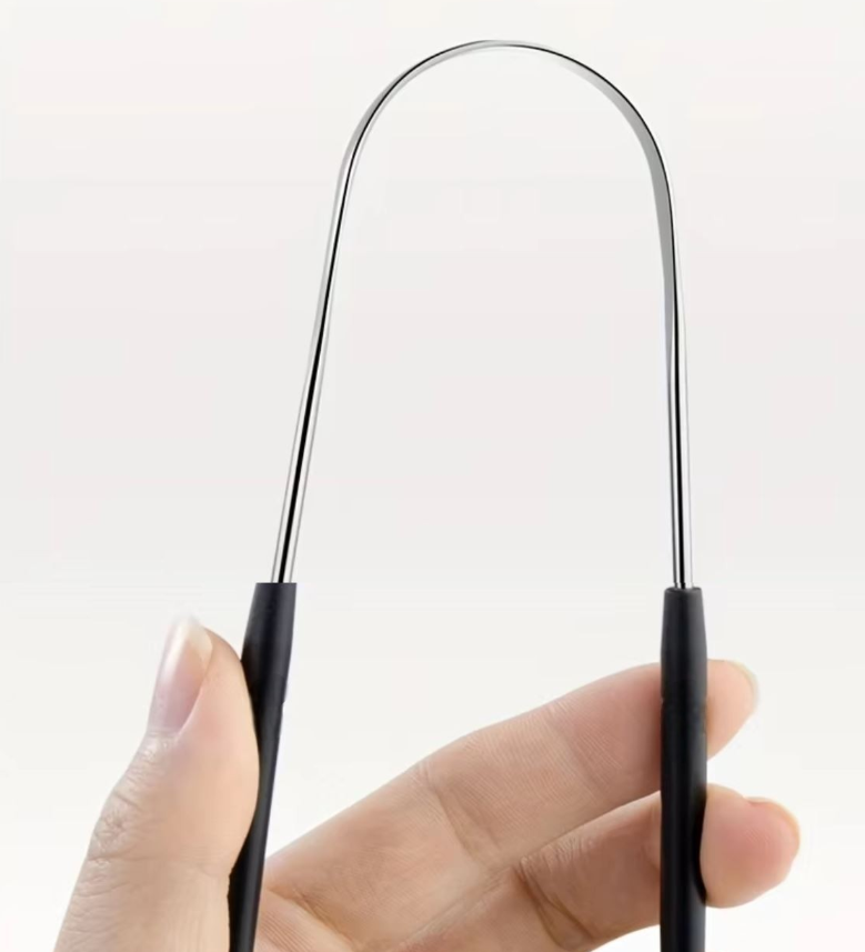 Uung Pembersih Lidah Bau Mulut Tongue Scraper Stainless Steel - INU149 Gambar produk Uung Pembersih Lidah Bau Mulut Tongue Scraper Stainless Steel - INU149 - 2
