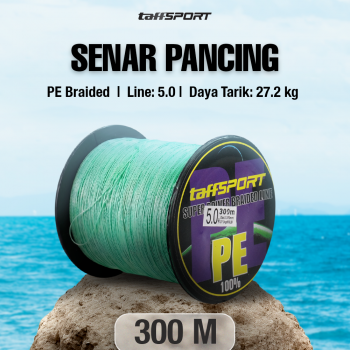 TaffSPORT Senar Tali Benang Pancing Fishing Line PE Braided 300M - TF102