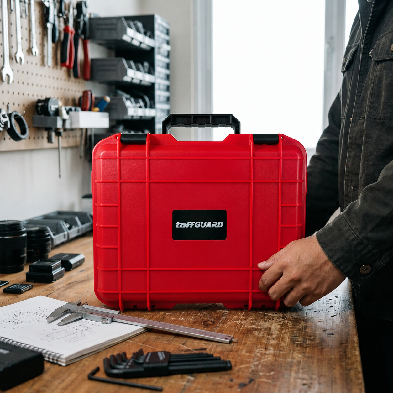 TaffGUARD Kotak Perkakas Jinjing Storage Tool Box Bag with Sponge 36x30x10.6cm - TH01 Gambar produk TaffGUARD Kotak Perkakas Jinjing Storage Tool Box Bag with Sponge 36x30x10.6cm - TH01 - 6