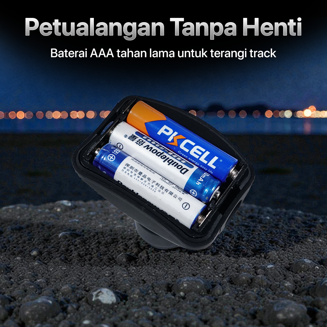 ASB Senter Kepala Headlamp LED Waterproof 160 Lumens - HE20 Gambar produk ASB Senter Kepala Headlamp LED Waterproof 160 Lumens - HE20 - 5