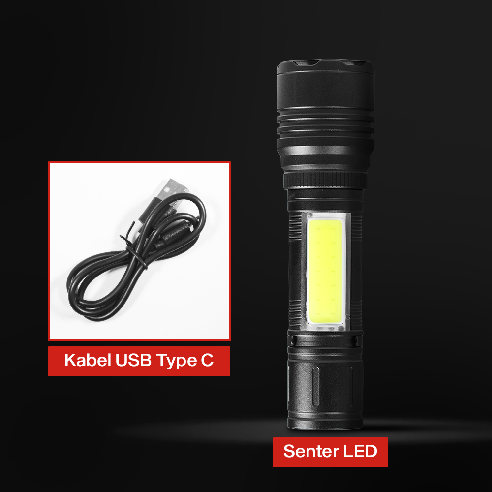 XIWANGFIRE Senter LED Mini Flashlight LCD Display Telescopic 1200mAh - XF-12 Gambar produk XIWANGFIRE Senter LED Mini Flashlight LCD Display Telescopic 1200mAh - XF-12 - 8