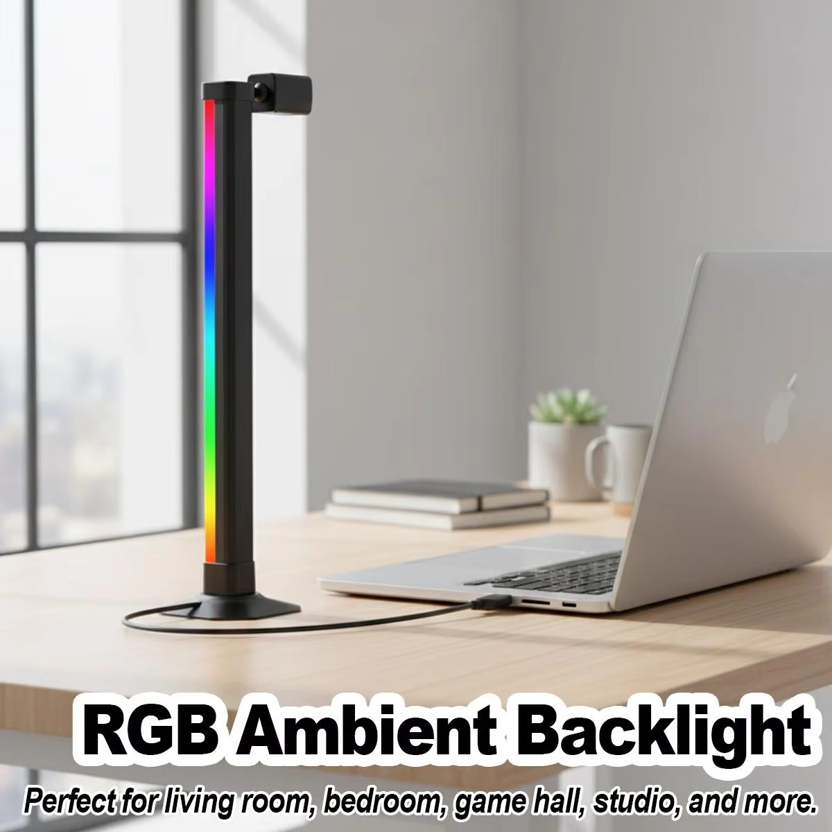 TaffLED Lampu Meja Hias Bluetooth RGBW Atmosphere Lamp USB 5W - TW70 Gambar produk TaffLED Lampu Meja Hias Bluetooth RGBW Atmosphere Lamp USB 5W - TW70 - 4