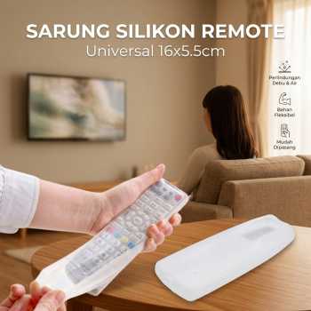 Sarung Silikon Remote TV AC Universal Cover Pelindung 16x5.5cm - KFR-22