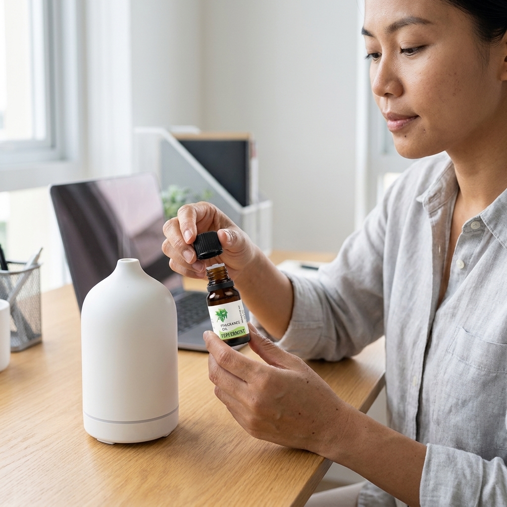 CHENF RHJY Pure Essential Oils Minyak Aromatherapy Diffusers 10ml Peppermint - RH-17 Gambar produk CHENF RHJY Pure Essential Oils Minyak Aromatherapy Diffusers 10ml Peppermint - RH-17 - 5