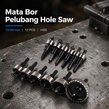 CNCCANEN Mata Bor Pelubang HSS Hole Saw Bit Set 12 PCS - GJ0105