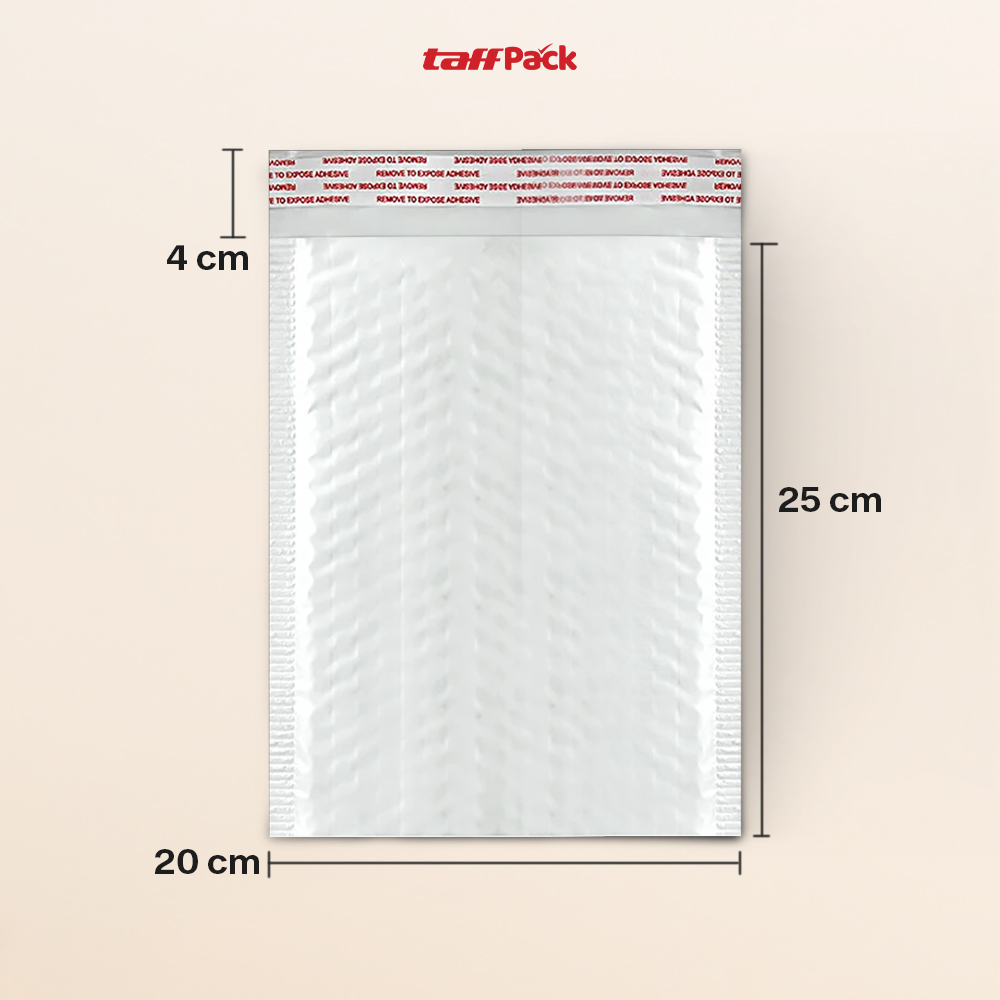 TaffPACK Bubble Mailer Kantong Packing Self Seal 80G 20x25+4cm 250PCS - TB2025 Gambar produk TaffPACK Bubble Mailer Kantong Packing Self Seal 80G 20x25+4cm 250PCS - TB2025 - 8
