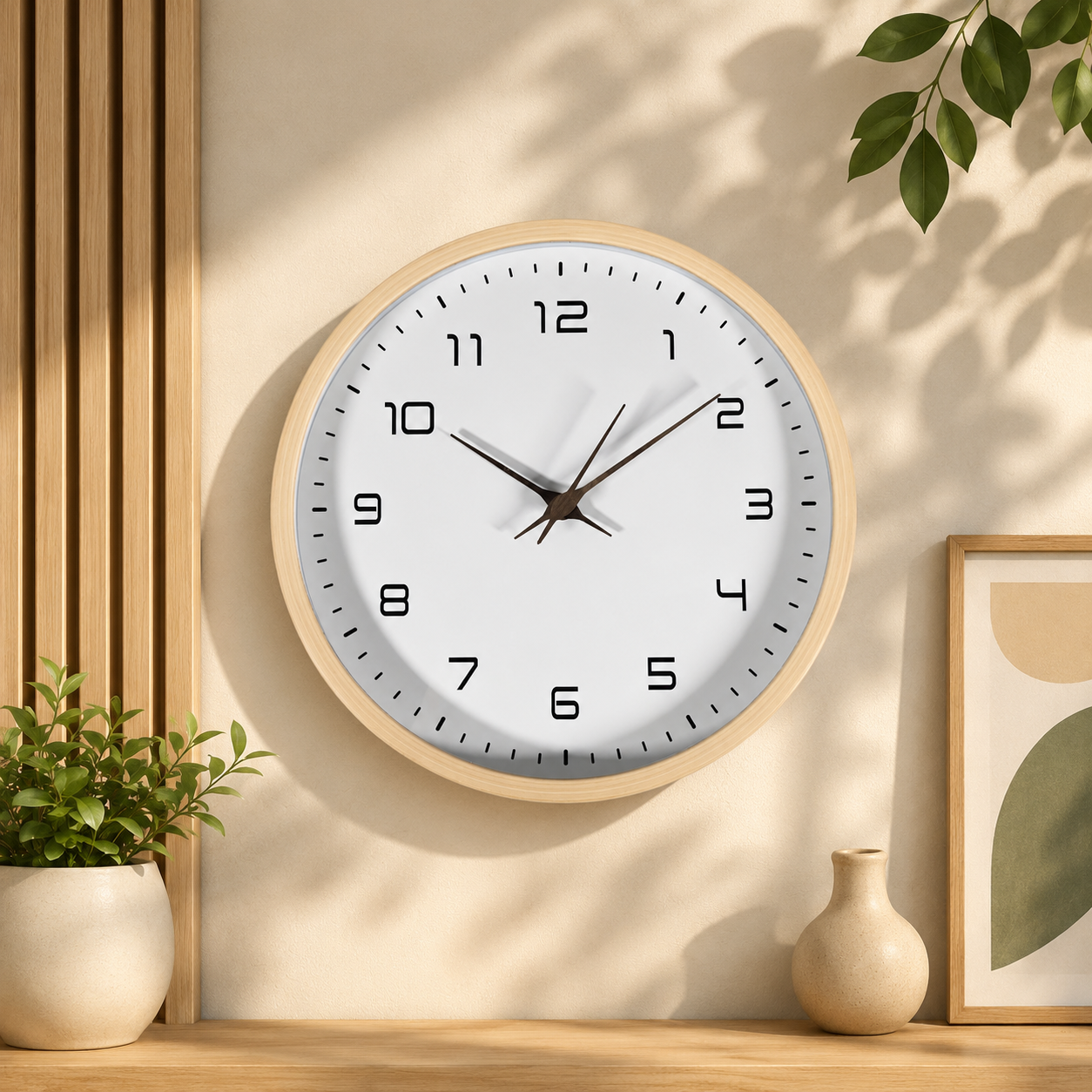TaffHOME Jam Dinding Bulat Indoor Wall Clock Round Shape 30cm - MS40 Gambar produk TaffHOME Jam Dinding Bulat Indoor Wall Clock Round Shape 30cm - MS40 - 1