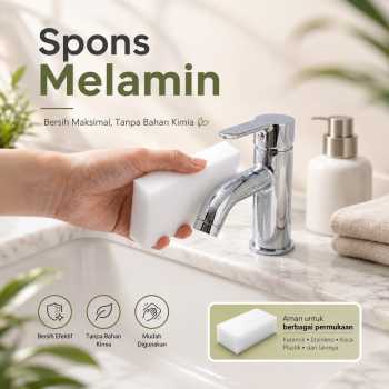 TaffHOME Spons Melamin Pembersih Noda Membandel Dapur dan Kamar Mandi - H100