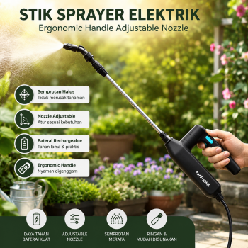 TaffHOME Stik Sprayer Elektrik Ergonomic Handle Adjustable Nozzle - BO74