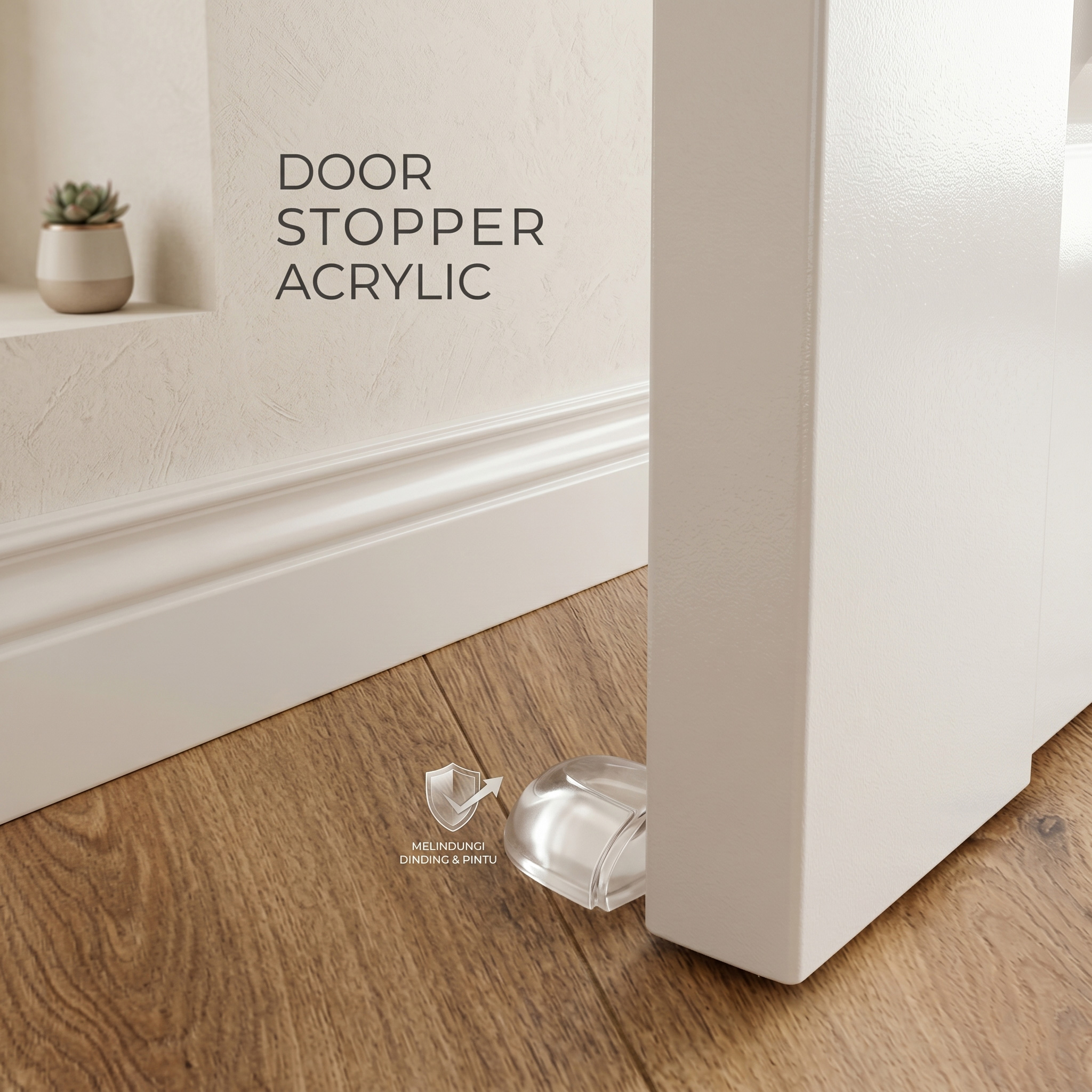 Longpintool Penahan Pintu Anti Collision Door Stopper Acrylic - LPT268 Gambar produk Longpintool Penahan Pintu Anti Collision Door Stopper Acrylic - LPT268 - Utama