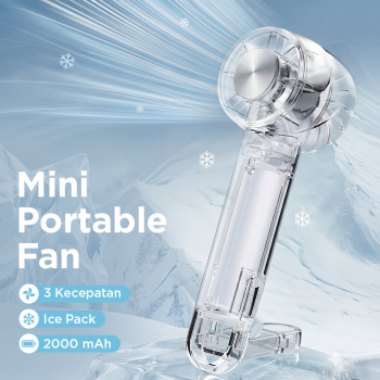 SABAT Kipas Mini Portable Handheld Fan with Ice Pack 2000mAh - W21
