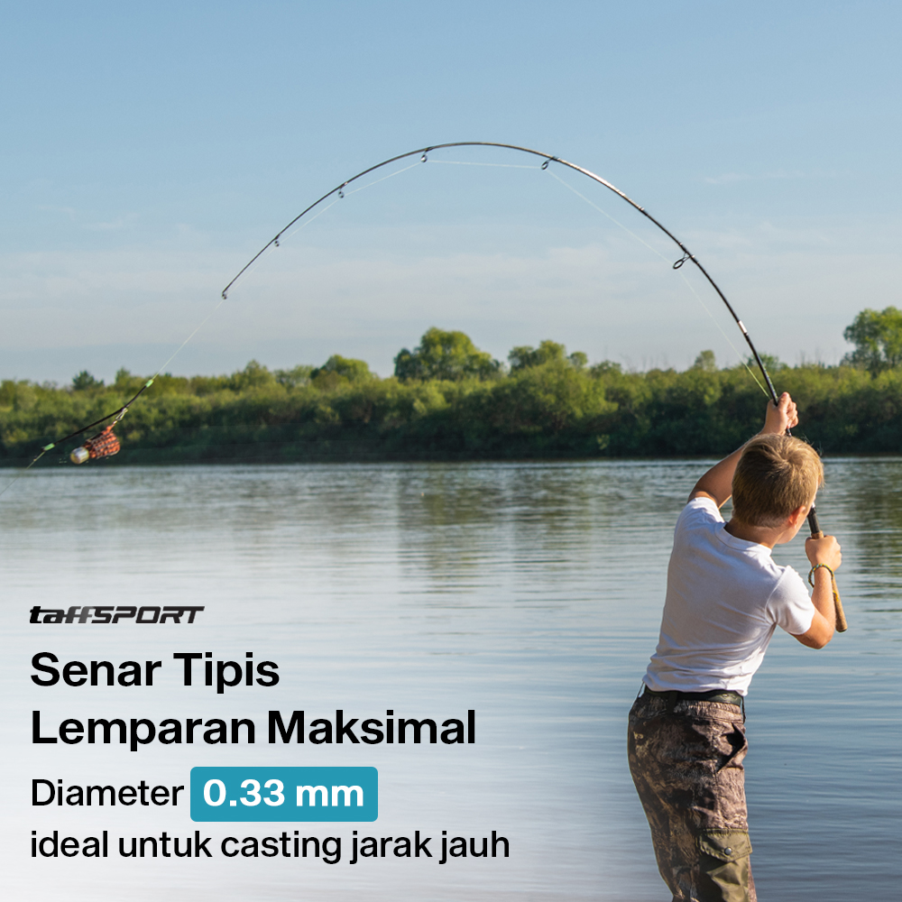 TaffSPORT Premier Pro Series Senar Benang Tali Pancing PE Braided 300M 0.33mm Gambar produk TaffSPORT Premier Pro Series Senar Benang Tali Pancing PE Braided 300M 0.33mm - 2