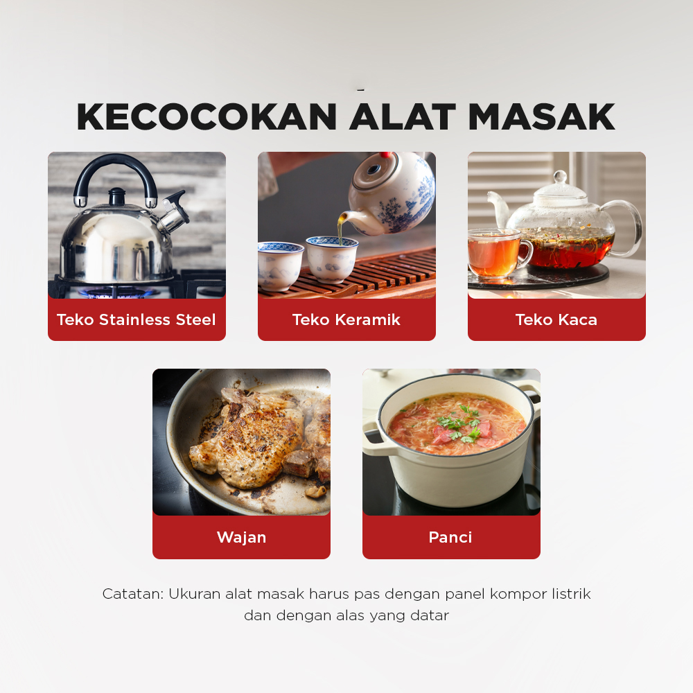 Gambar produk TaffHOME Kompor Listrik 1 Tungku Mini Portable Hot Plate 500W - DLD-101B - 4